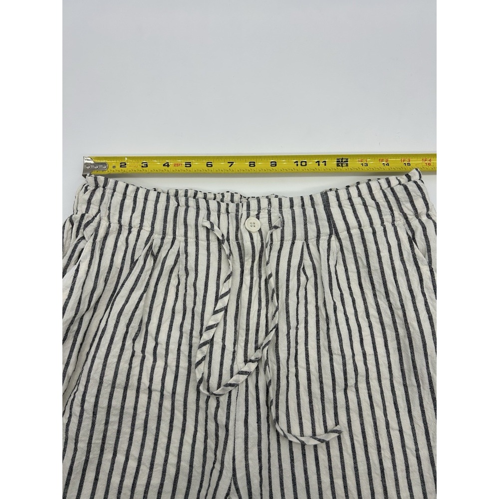 Thread & Supply Linen Blend Wide‎ Leg Trousers Striped Women Size L - Picture 7 of 12